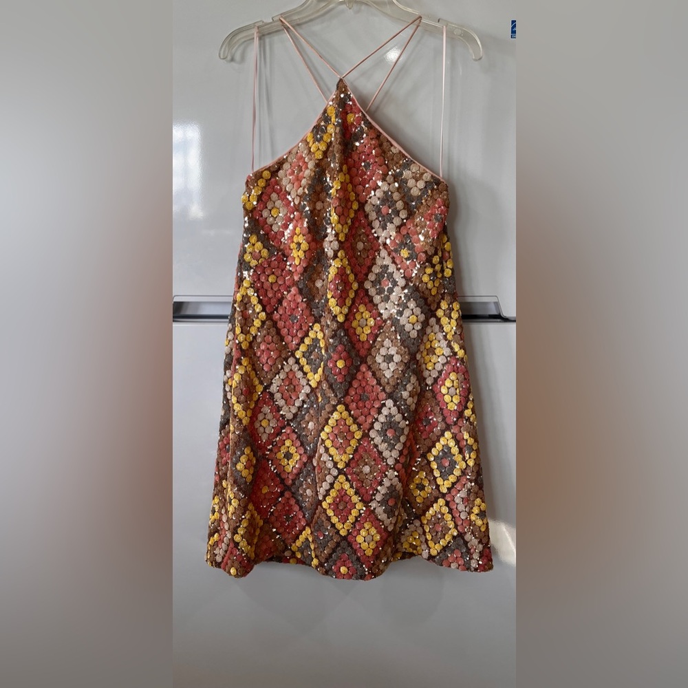 LifestyledCo Colorful Sequin Patterned Dress